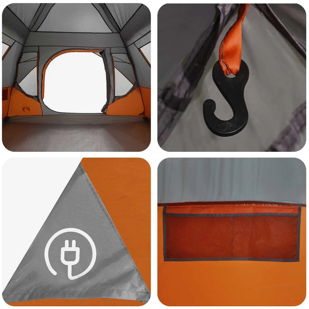 Tenda Istantanea Grigio e arancione 305 x 275 x 190 cm 42028696