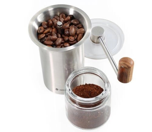 Zassenhaus Macinacaffe' BARISTA Inox-Vetro