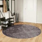 Tappeto Lavabile Grigio Ã˜ 200 cm Antiscivolo