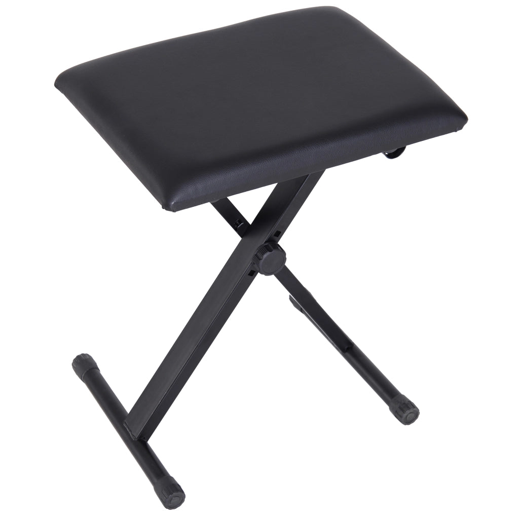 Panca per Pianoforte Imbottita Pieghevole ¨C Minimal ¨C Nero, 39x29x47cm