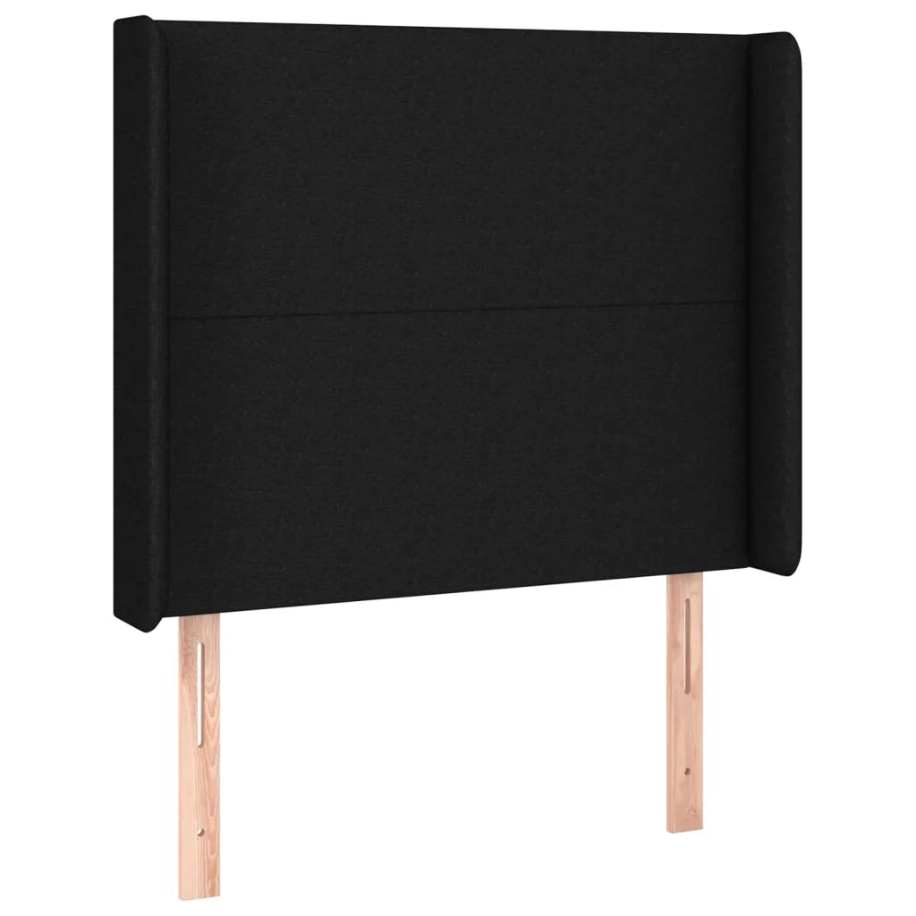 Letto a Molle con Materasso e LED Nero 90x190 cm in Tessuto 3138119