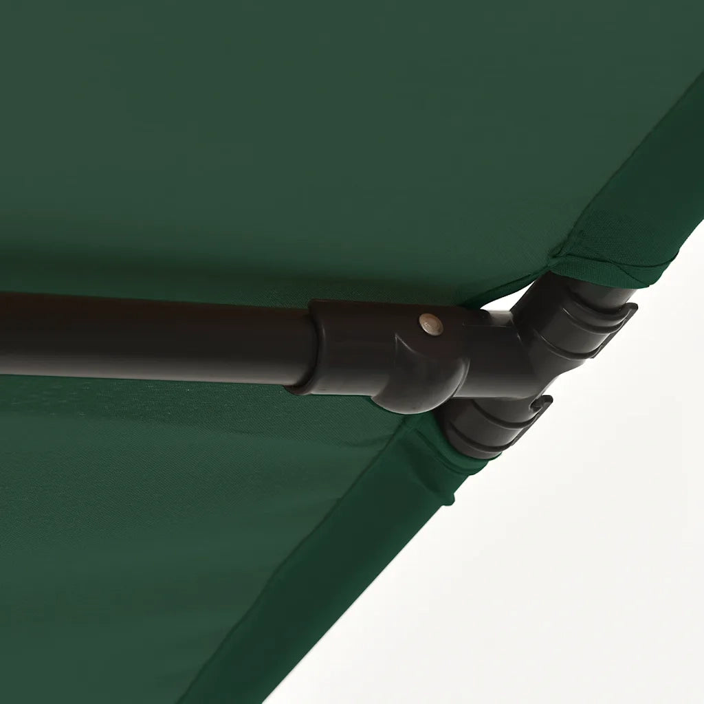 Ombrello | Parasolne da Esterni con Palo in Alluminio 180x110cm Verde