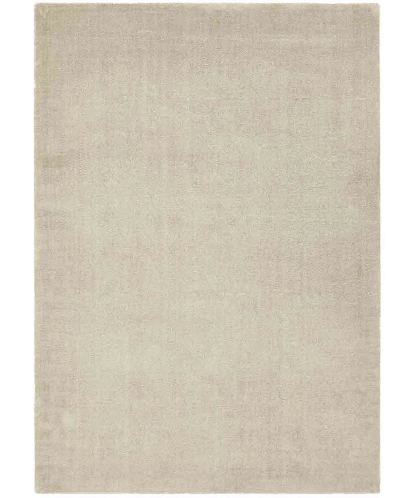 Tappeto FEEL BEIGE cm.240x340 tinta unita moderno, pelo morbido resistente e lavabile in lavatrice