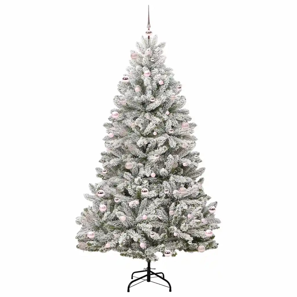 Albero di Natale artificiale con 300 LED Verde e Bianco 240 cm