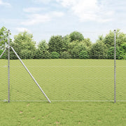 Set di Recinzione Set di 2 Acciaio zincato 25 x 1.5 m Durevole