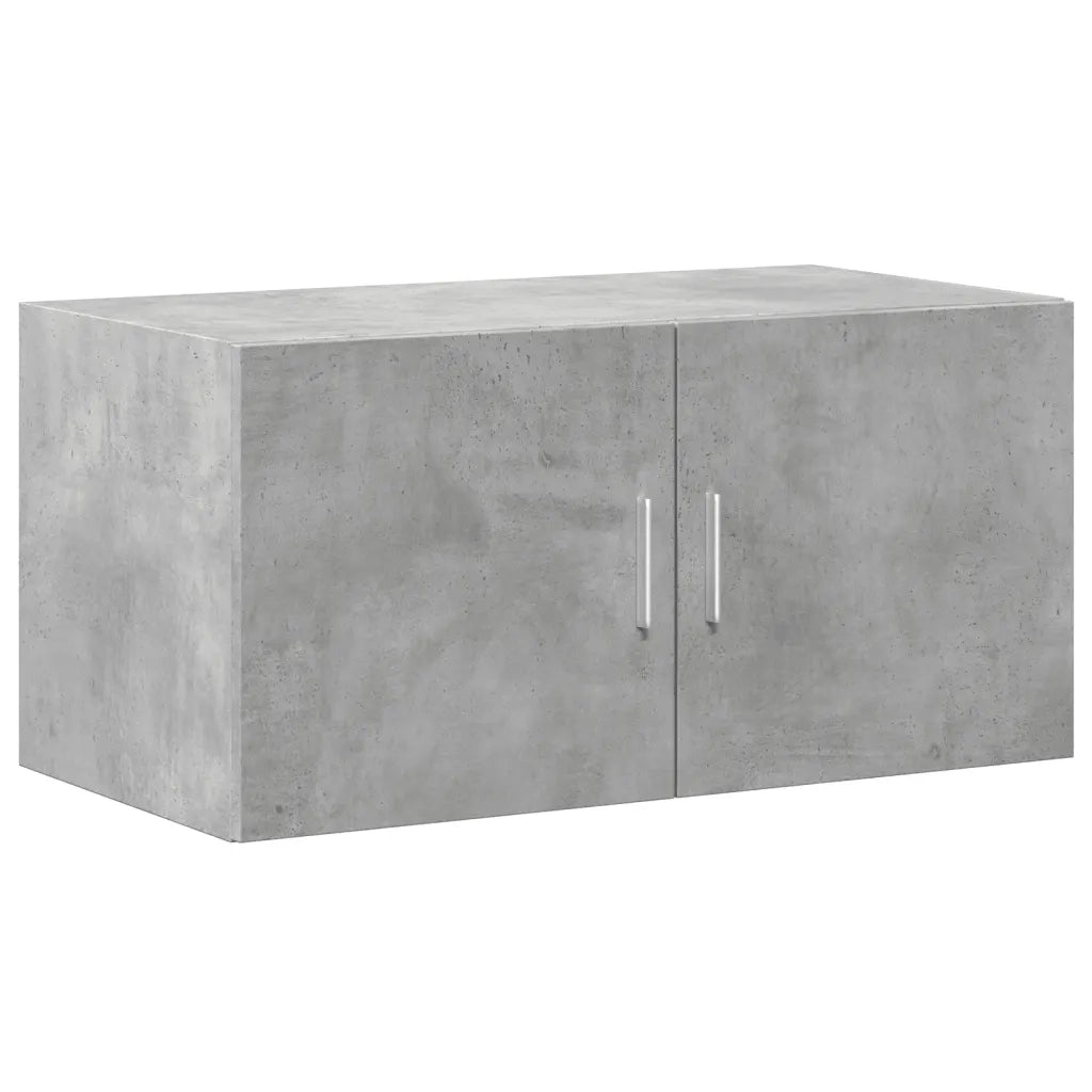 vidaXL Mobile a Parete Grigio Cemento 80x42,5x40 cm Legno Multistrato