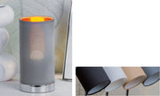 Lampada da tavolo moderna vera in metallo e tessuto 24 cm 4 Colori