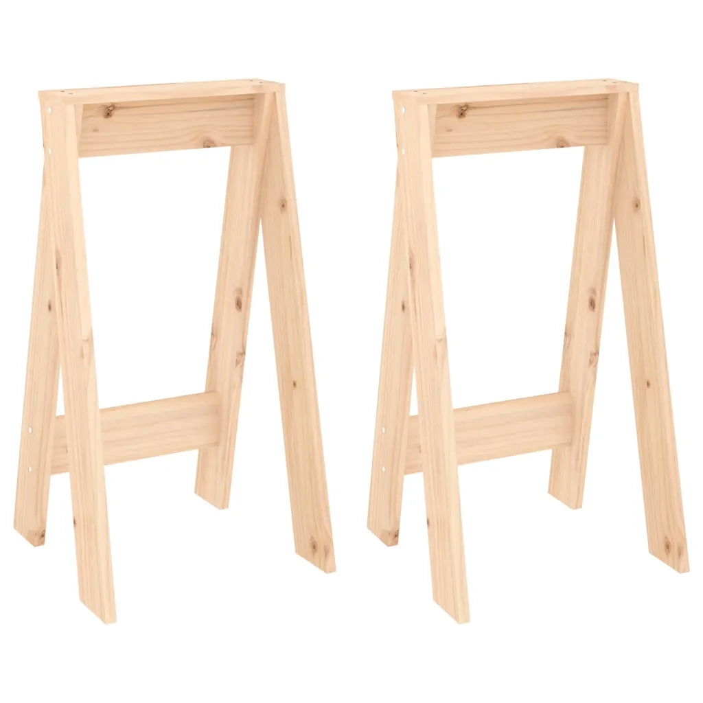 Sgabelli 2 pz 40x40x75 cm in Legno Massello di Pino 823669