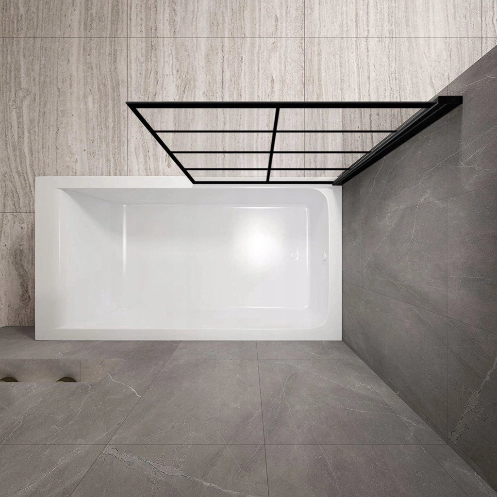Schermo Vasca Rea Lagos-1 Fix 80 Black