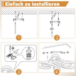 ZMH Lampada da soffitto plafoniera LED moderna bianca 40cm 30W 3000K luce calda