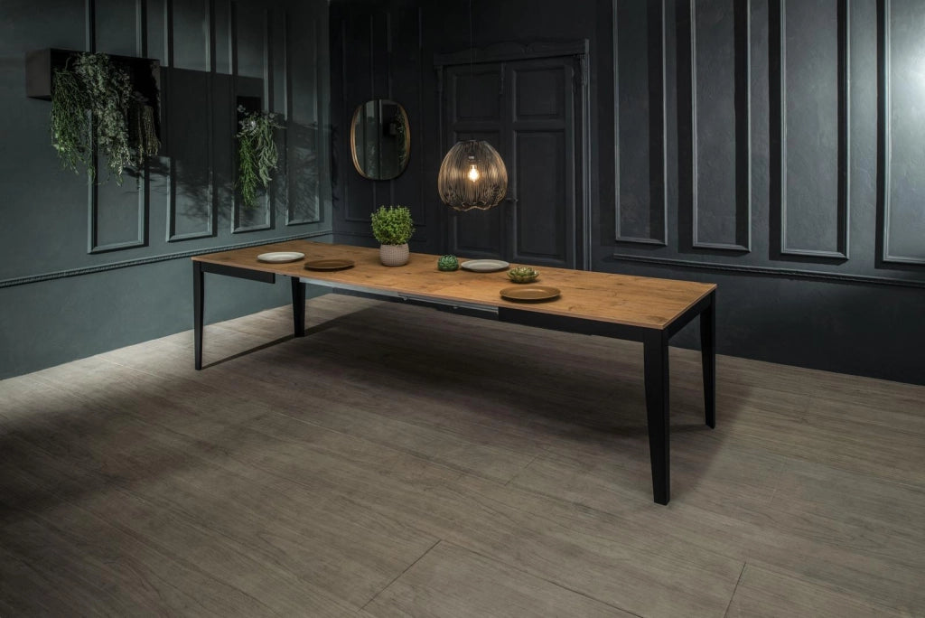 Tavolo Allungabile 130/290x80x76 cm in Melaminico Big Naturale
