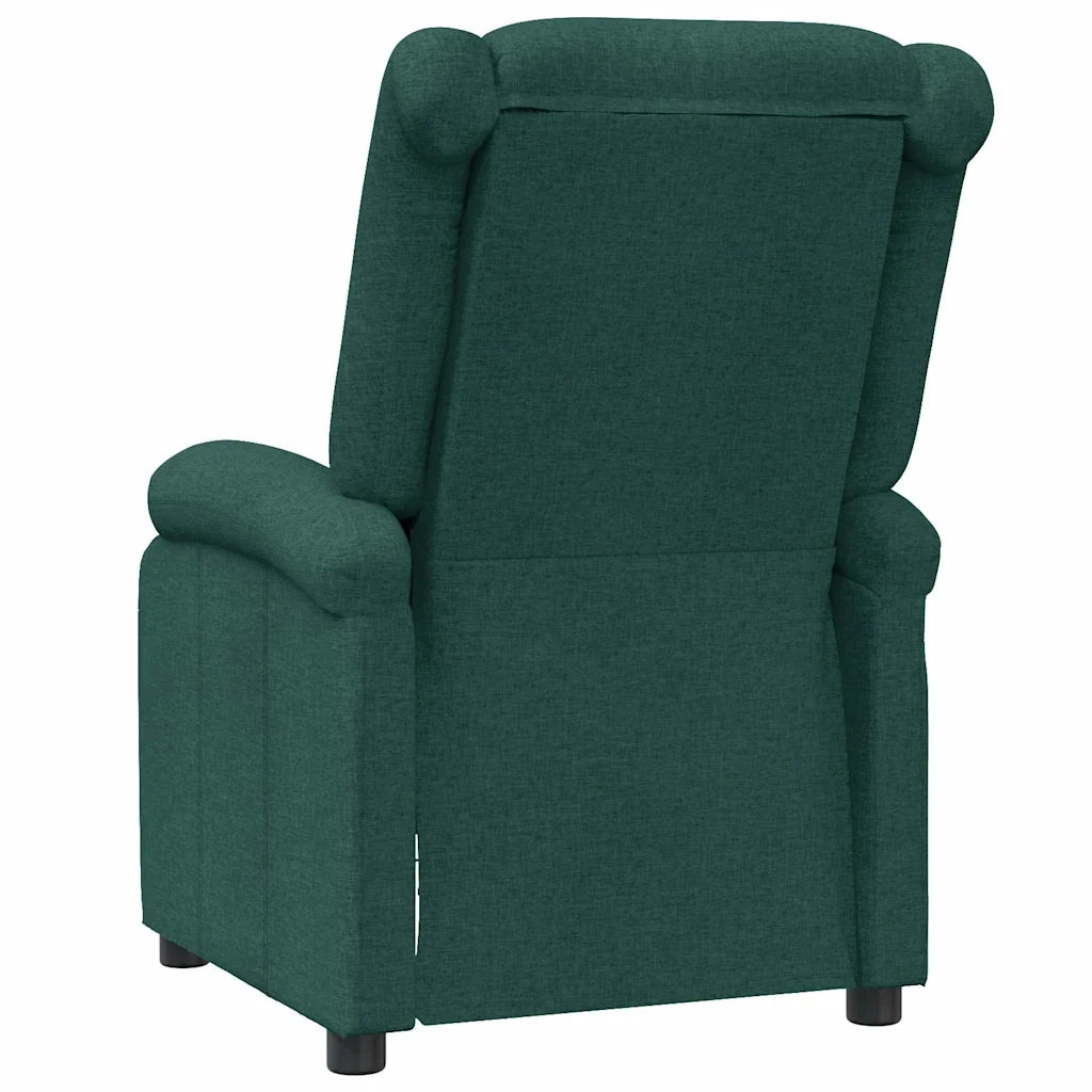 Divano Sedia-Poltrona Reclinabile in Tessuto Verde Scuro 736346
