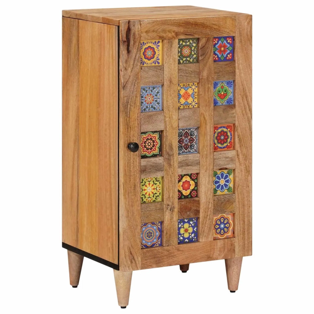 Credenza Naturale 40 x 33 x 75 cm Legno di mango massello 4018284