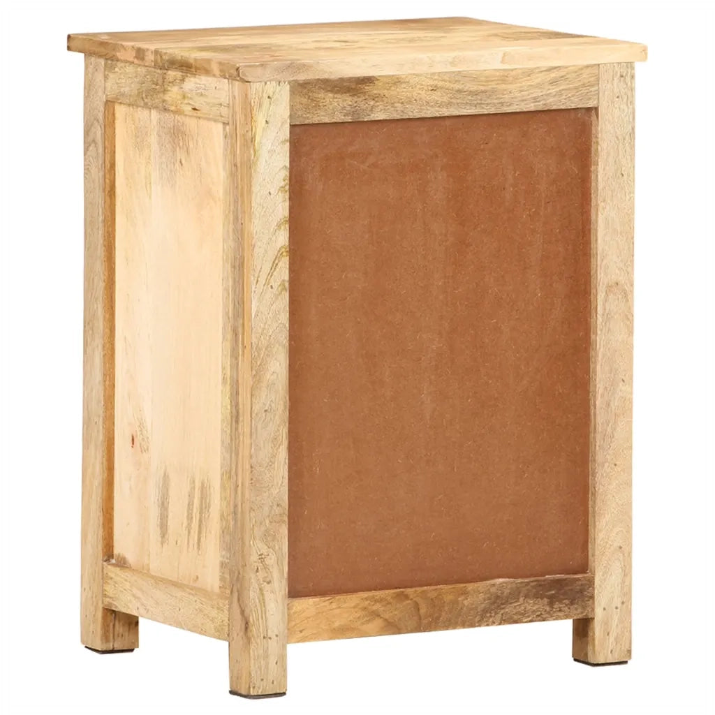 Comodino 45x35x60 cm in Legno Massello di Mango 320807