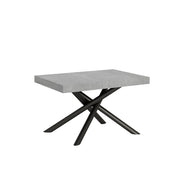 Tavolo Allungabile 140-244x90x77 cm Famas Cemento Telaio Antracite