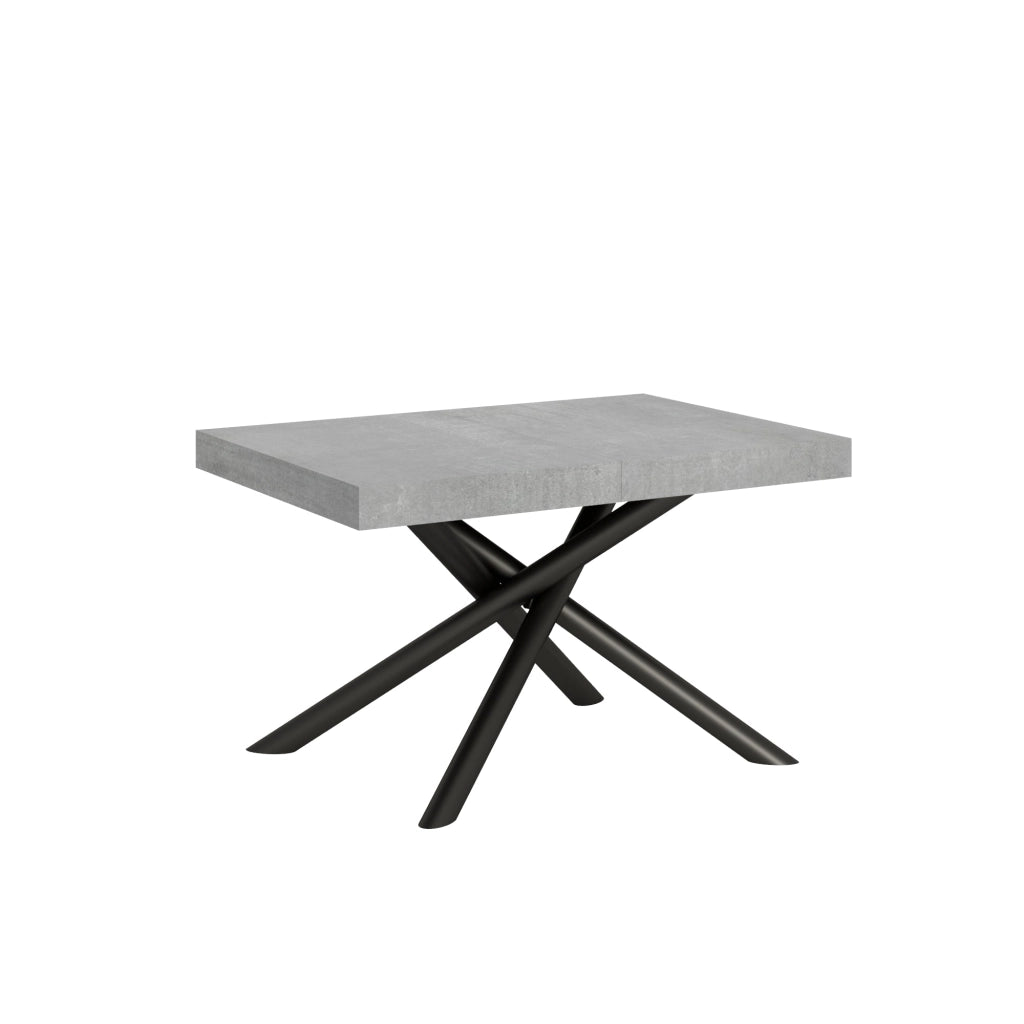 Tavolo Allungabile 140-244x90x77 cm Famas Cemento Telaio Antracite