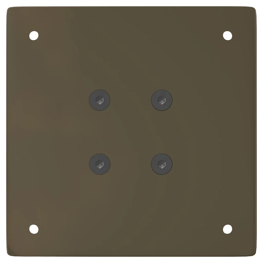 Gambe per tavolino da caff¨¨ 4 pz-Set di 4 Gamba per Tavolo in acciaio naturale 30 cm 251455