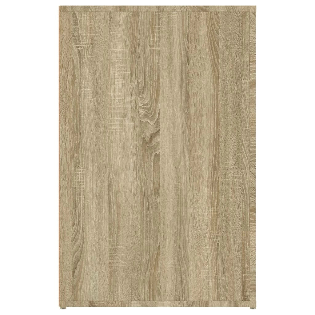 Scrivania tavolo postazione di lavoro mobile per computer studio rovere Sonoma 100 x 49 x 75 cm legno ingegnerizzato marrone 02_0023630