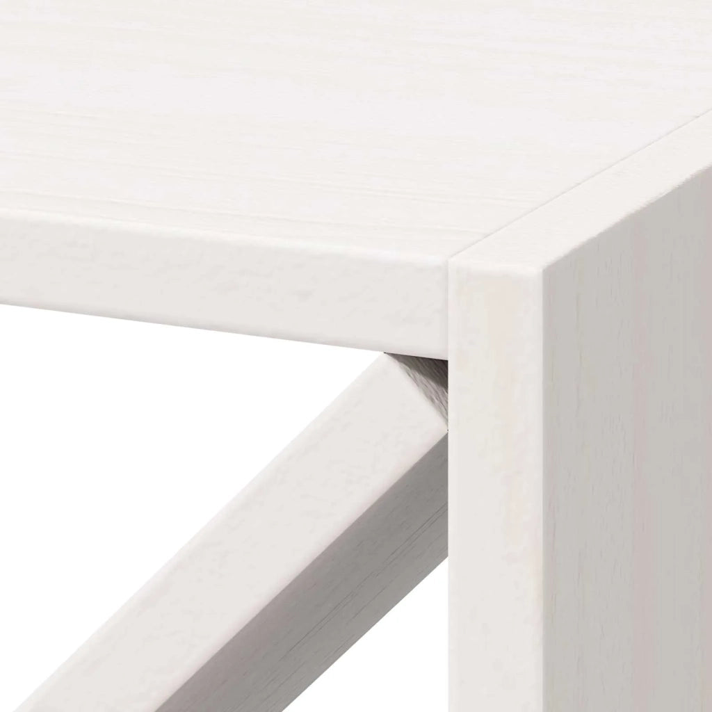 Portabottiglie 2 pcs Bianco 62 x 25 x 62 cm Pino massello 893315