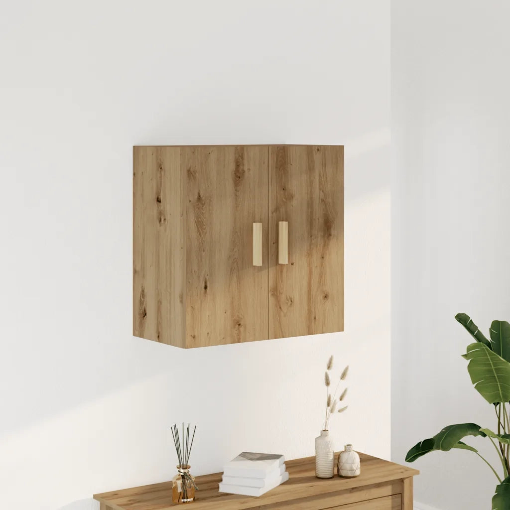 Armadietto a Muro | Mobile a Parete Rovere Artigianale 60x31x60 cm in Truciolato