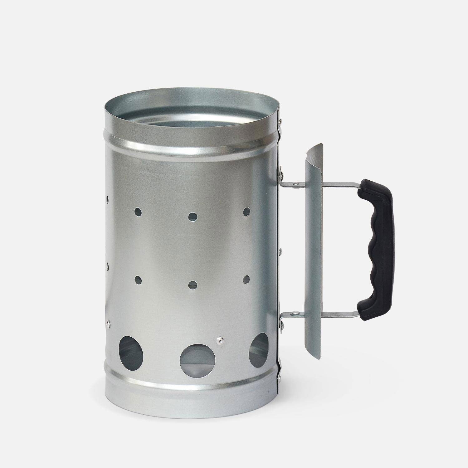 Ciminiera Accendi Carbonella in Acciaio Forato Starter D-17