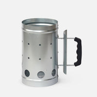 Ciminiera Accendi Carbonella in Acciaio Forato Starter D-17