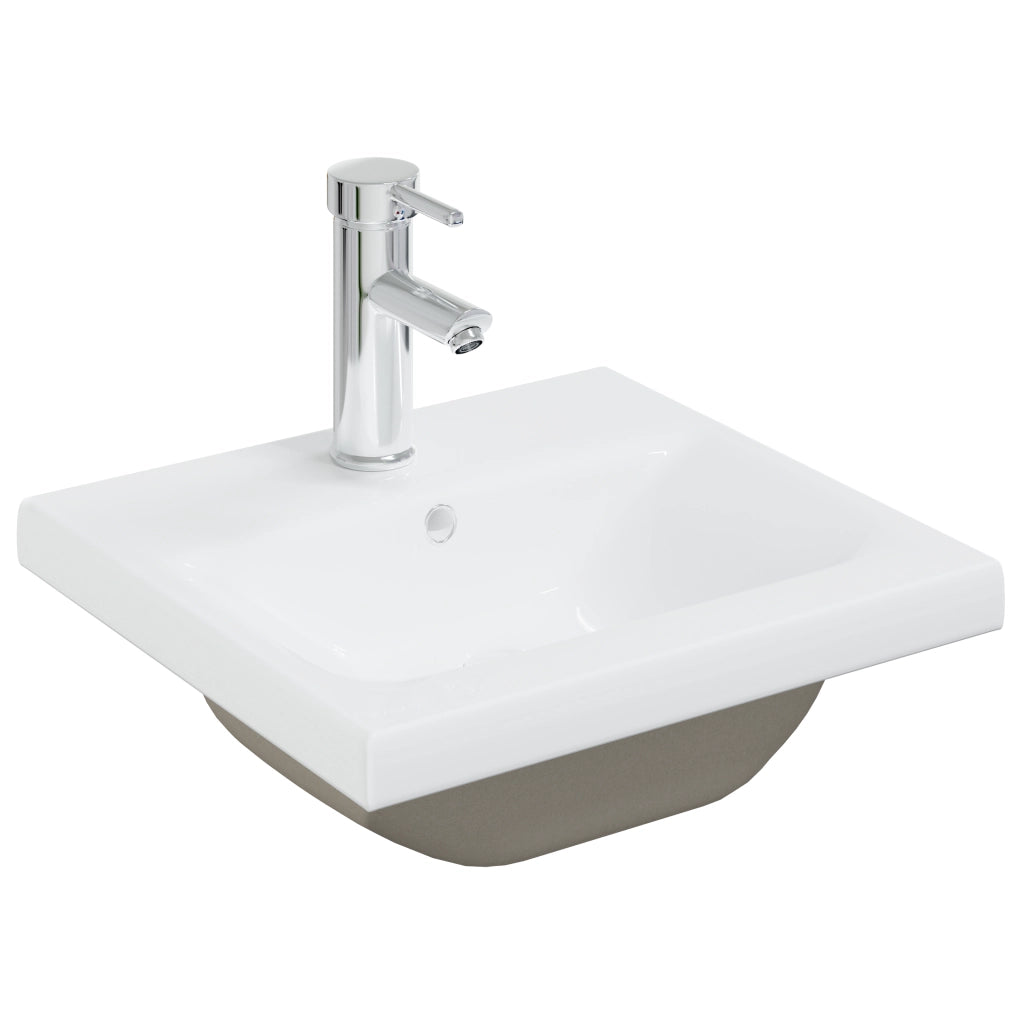 Mobile per Lavandino  con Lavabo Integrato in Legno Ingegnerizzato Nero