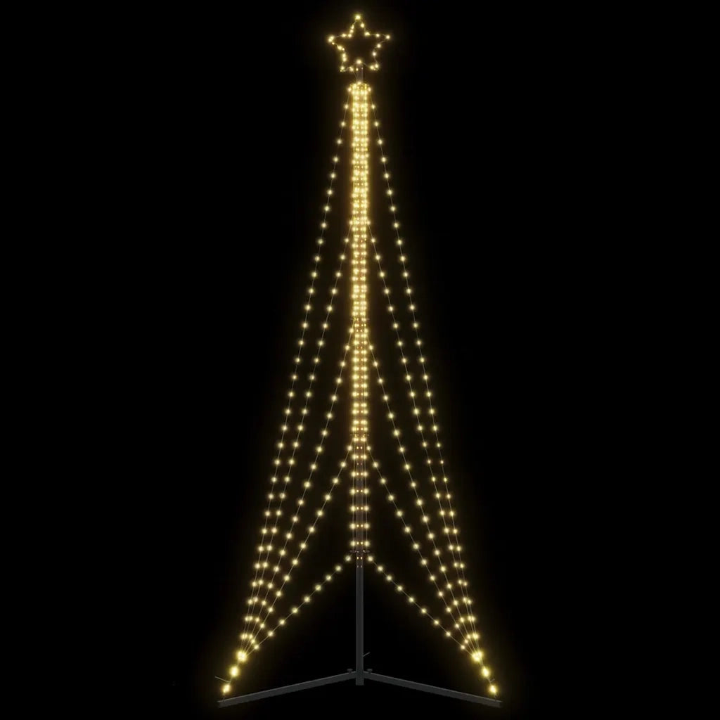 Albero di Natale | Decorazioni natalizie a LED 525 LED Bianco Caldo 302 cm
