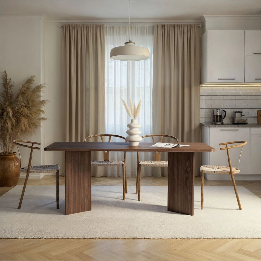 Tavolo da pranzo in legno "Linza" 180 x 90 x 75 cm - Noce