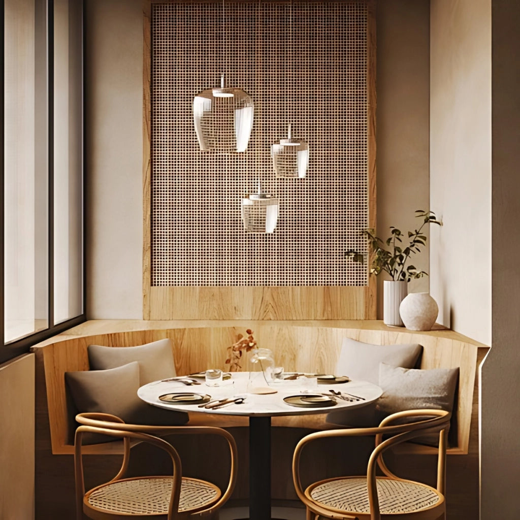 Zafferano Lampada a sospensione Bilia 27 LED 8W 2700K 645lm in alluminio sabbiato, design raffinato con diffusore in vetro borosilicato soffiato