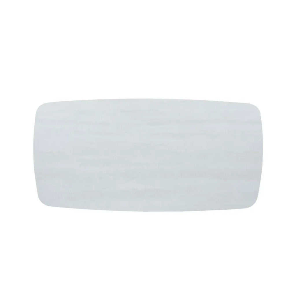 ARVENA 180x90 cm - Colore pietra grigia - Tavolo da pranzo design - Piano effetto pietra e metallo