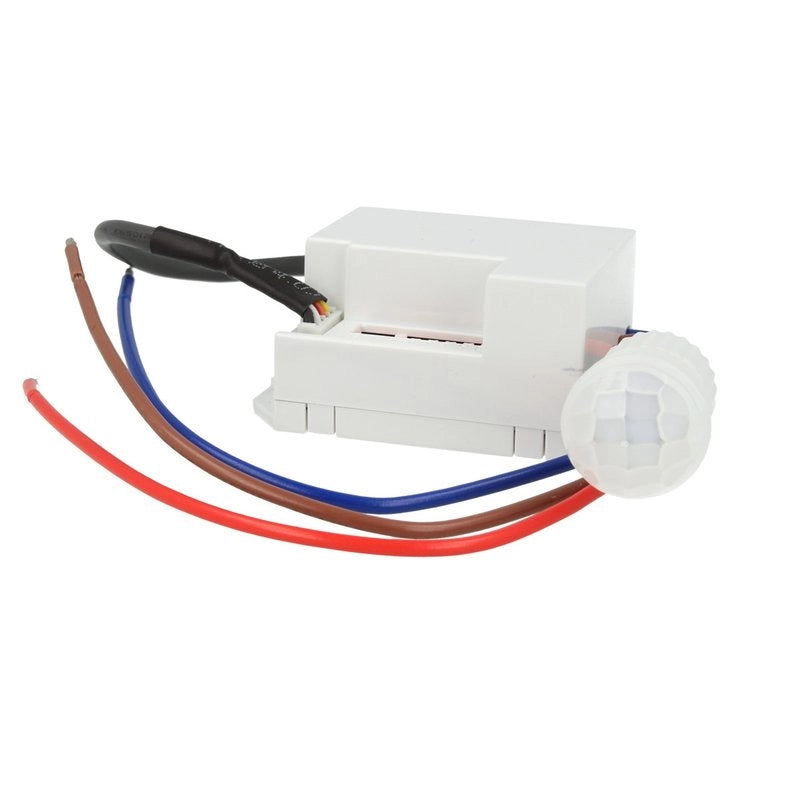 Sensore di Movimento a Infrarossi e Crepuscolare Montaggio Da Incasso Foro 12mm IP20 360 Gradi SKU-5082
