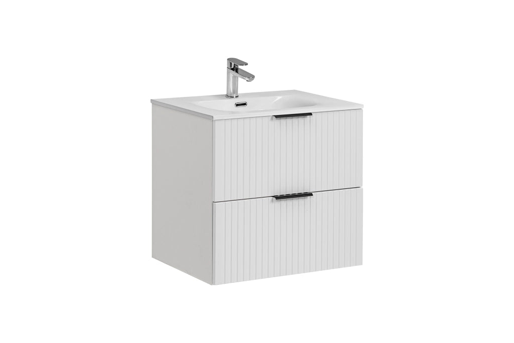 Set mobili bagno 60 cm con lavabo per mobile SKY Adel White 60 cm