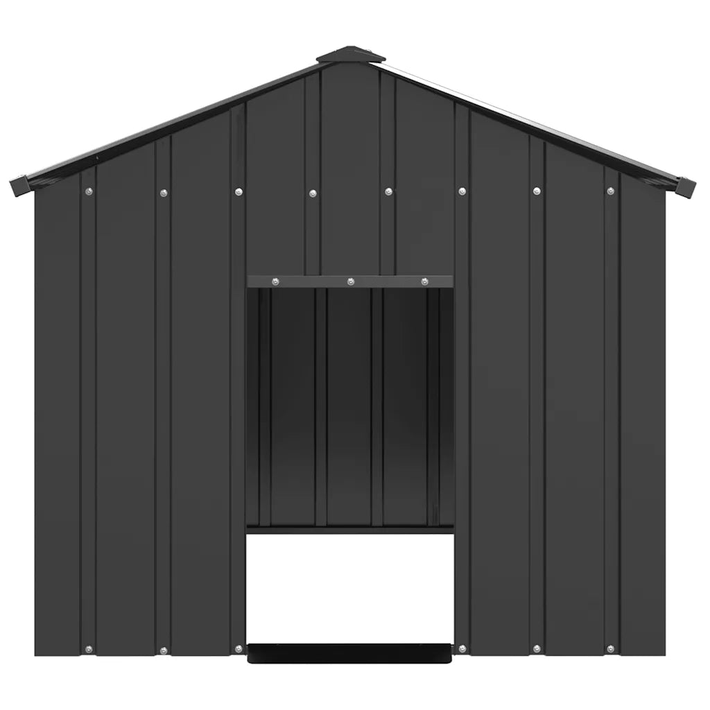 Casetta per Cani con Tetto 113x153x101 cm Acciaio Zincato 4100919
