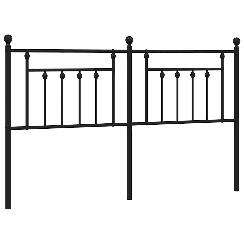 Testiera | Testata di Ricambio in Metallo Nero 160 cm