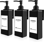 Kit di installazione per parete di macchina per sapone 500ml Nero - Pompa automatica in plastica - Cucina Bagno