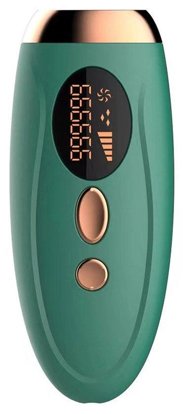 Apparecchio per depilazione - 5 livelli di energia - 680.000 impulsi - 3 funzioni - Depilazione laser permanente - Senza dolore - per donne e uomini, viso, linea bikini, corpo