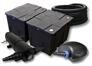 set per laghetti filtro da 60000l chiarificatore 24W pompa 40W tubo 25m