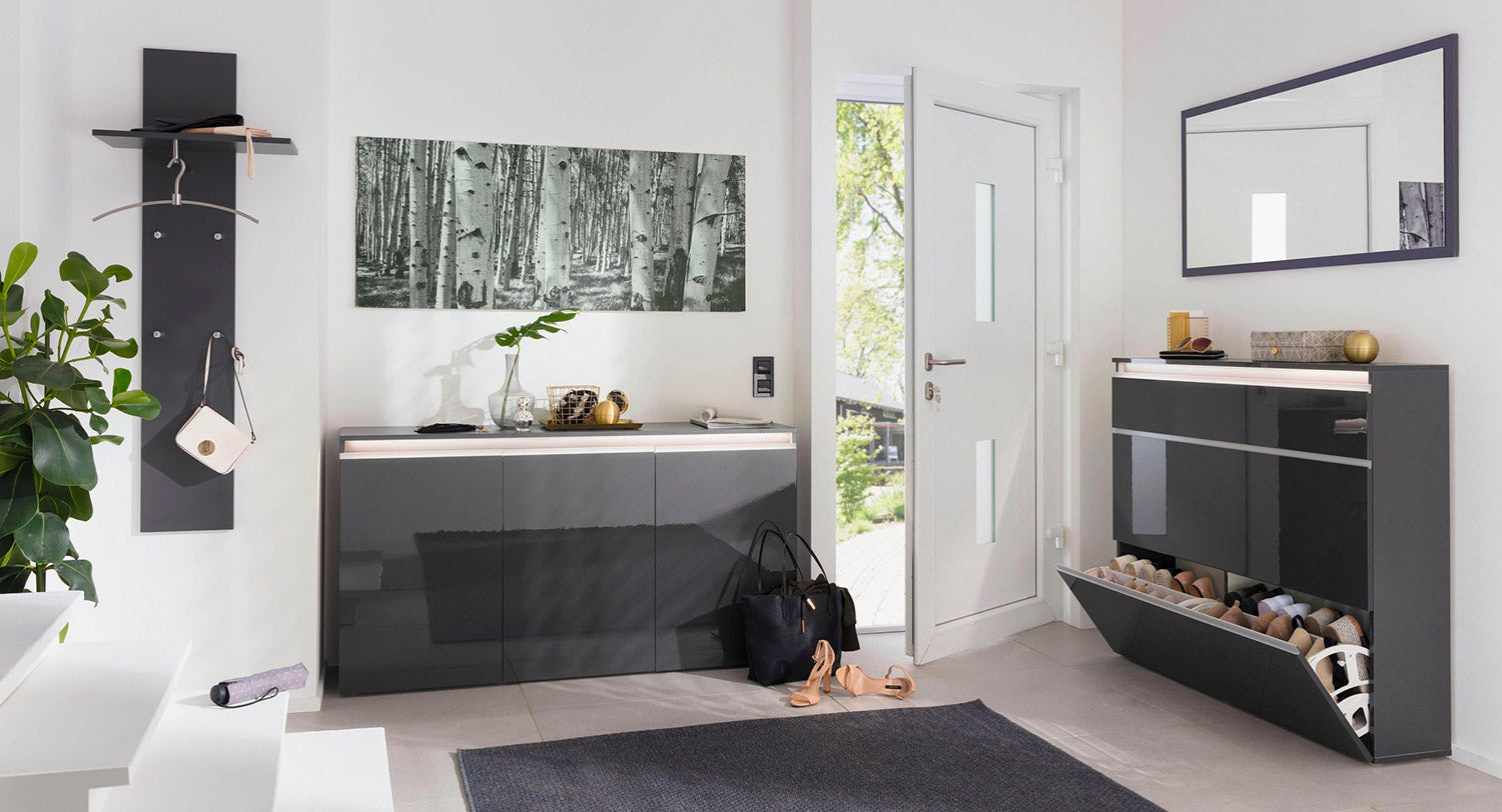 Appendiabito  50x27x140 cm Magic Antracite Lucido