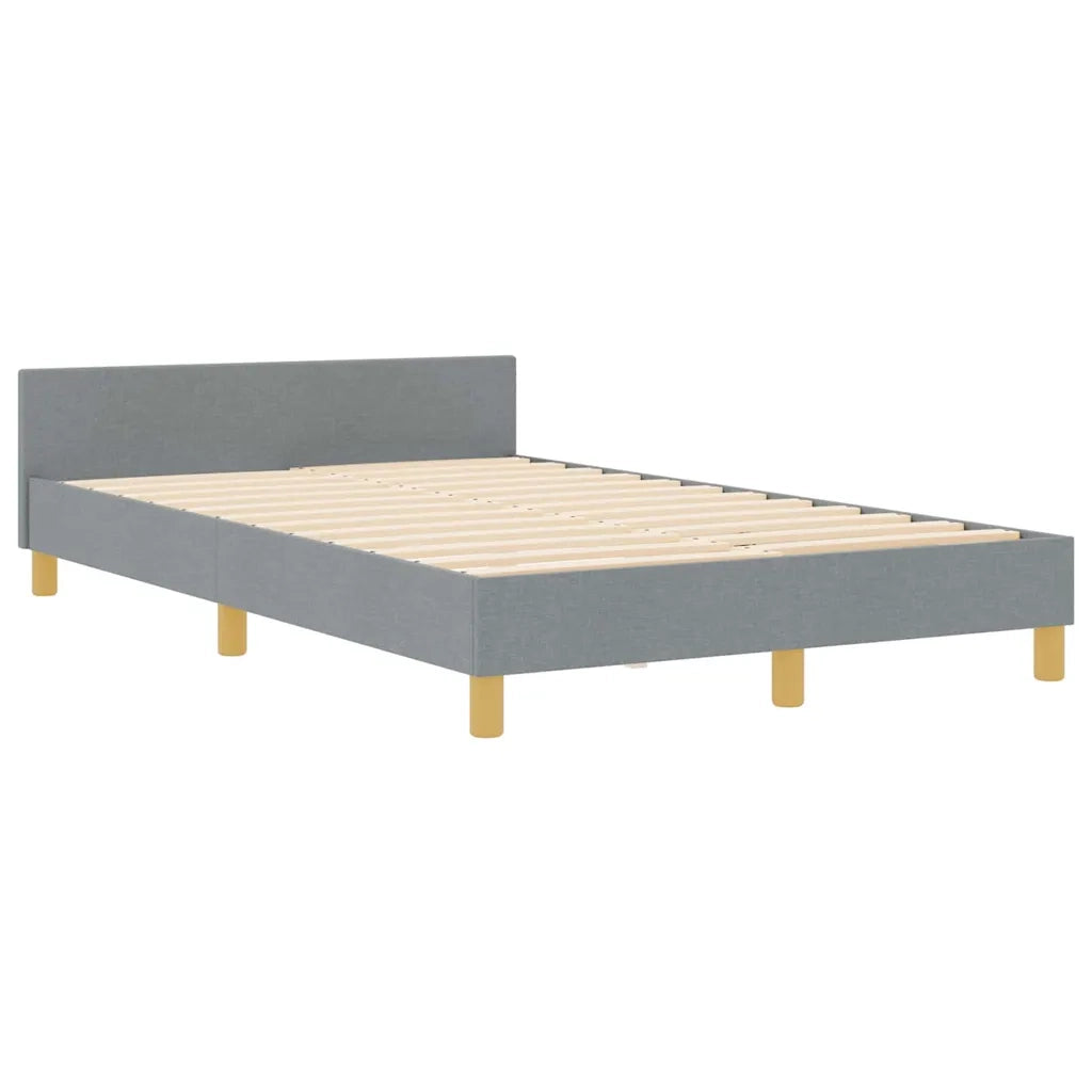 Struttura del letto Grigio chiaro 120 x 200 cm Tessuto 3344718