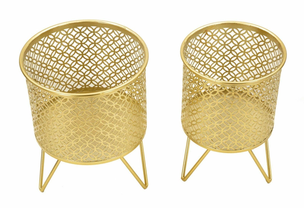 Oggettistica Vif, Complemento d'arredo, Articolo decorativo, Accessorio d'arredo, 16x16 h20 cm, Oro