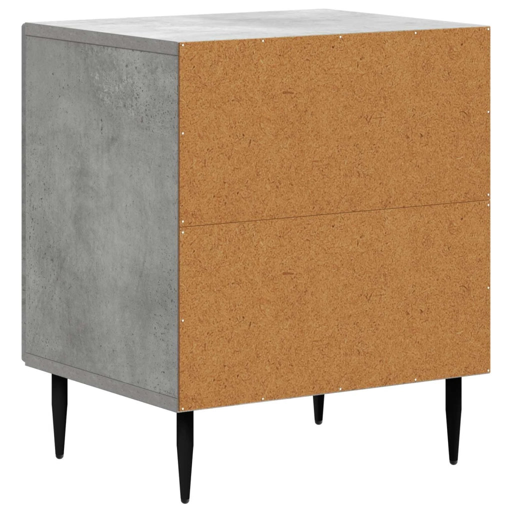 Armadio da Notte Grigio Cemento 43 x 34,5 x 50 cm 894801