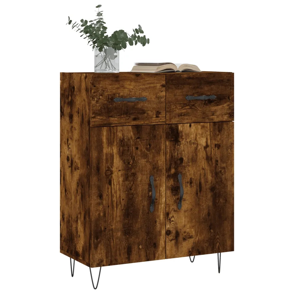 Credenza Rovere Fumo 69,5x34x90 cm in Legno Multistratocod mxl 129085