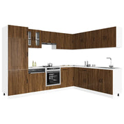 Set Mobili da Cucina 14 pz Kalmar Rovere Marrone in Truciolato 3314978