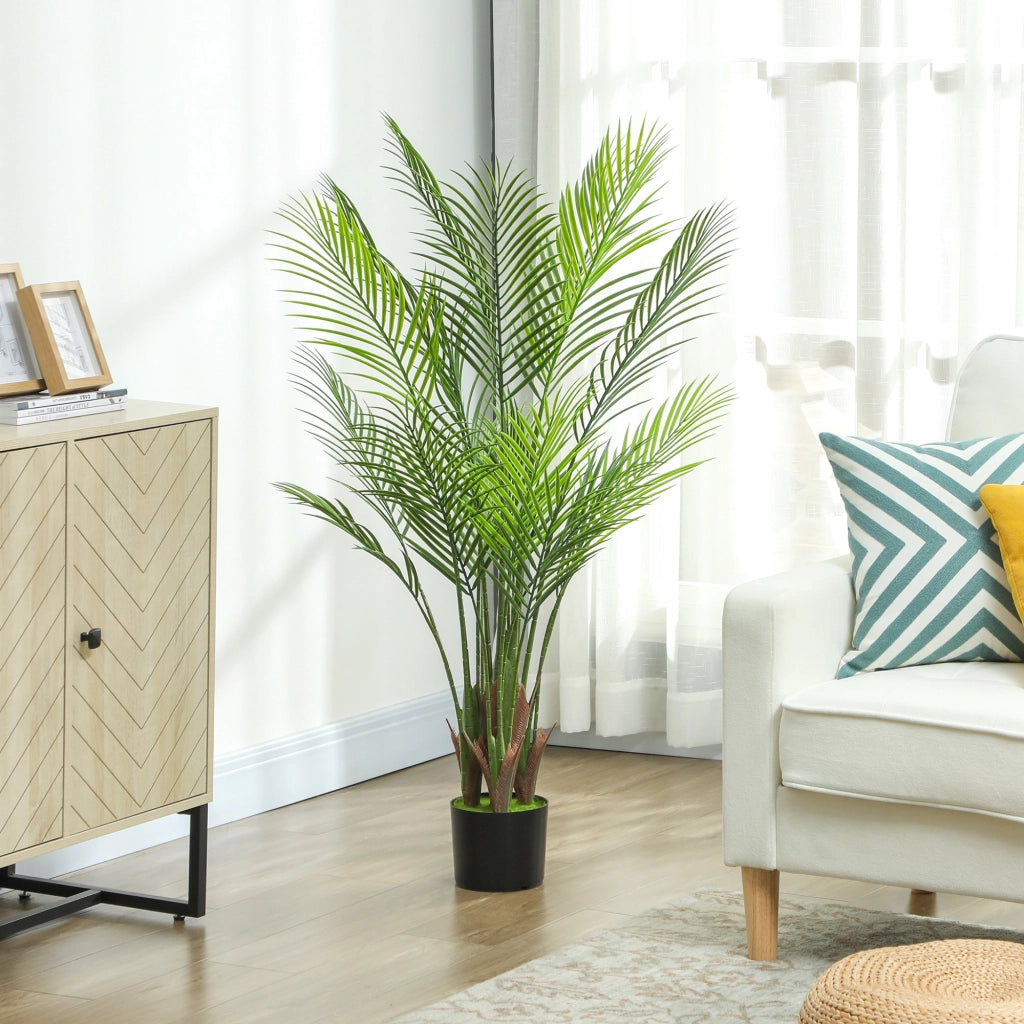 Palma artificiale da interno con vaso ¨C zephmum ¨C 120 cm verde