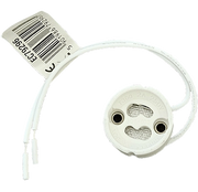 Portalampada GU10 ceramica con cavo 15 cm Ecolight