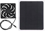 Kit di Ventilazione 10W 12V 800MA Ventilatore Singolo - Fotovoltaico - Uscita USB - Ventilatore di Scarico Solare - Capannone di Lavoro Cani Pollaio Finestra Scarico Auto Ventilazione Ventilatore Auto