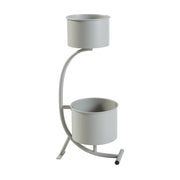 Portavasi da esterno 63 x 29 x 21 cm grigio chiaro 03_0010311
