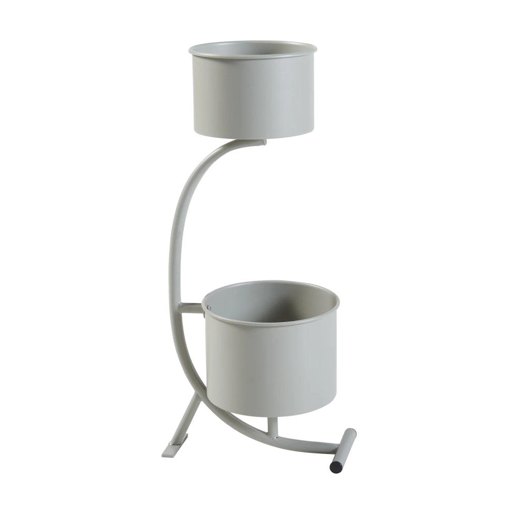 Portavasi da esterno 63 x 29 x 21 cm grigio chiaro 03_0010311