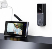 Cassa di sicurezza wireless 1080P con visione notturna e connessione WiFi per la sorveglianza della porta di casa